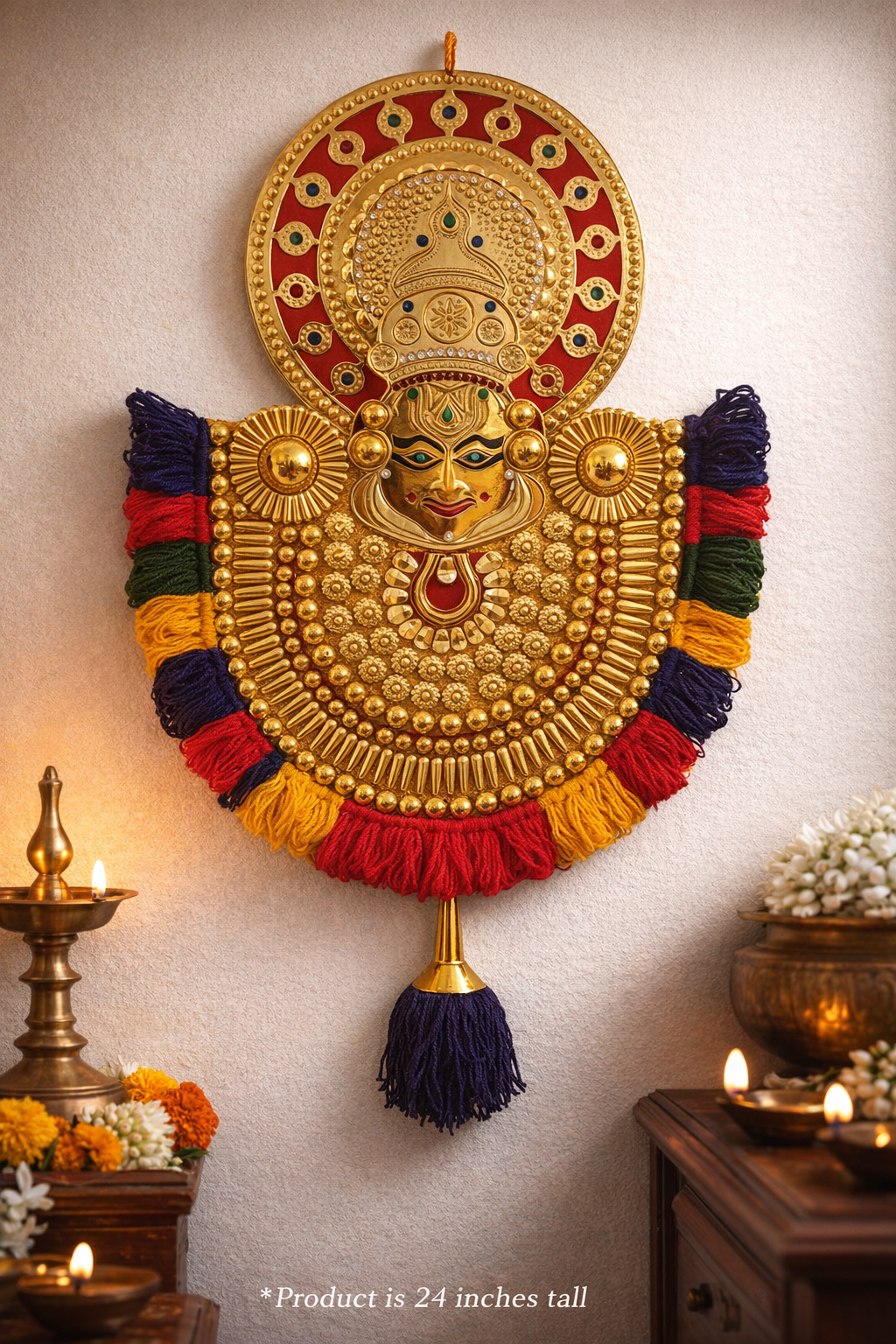 Traditional Kerala Kathakali Wall Hanging Decor