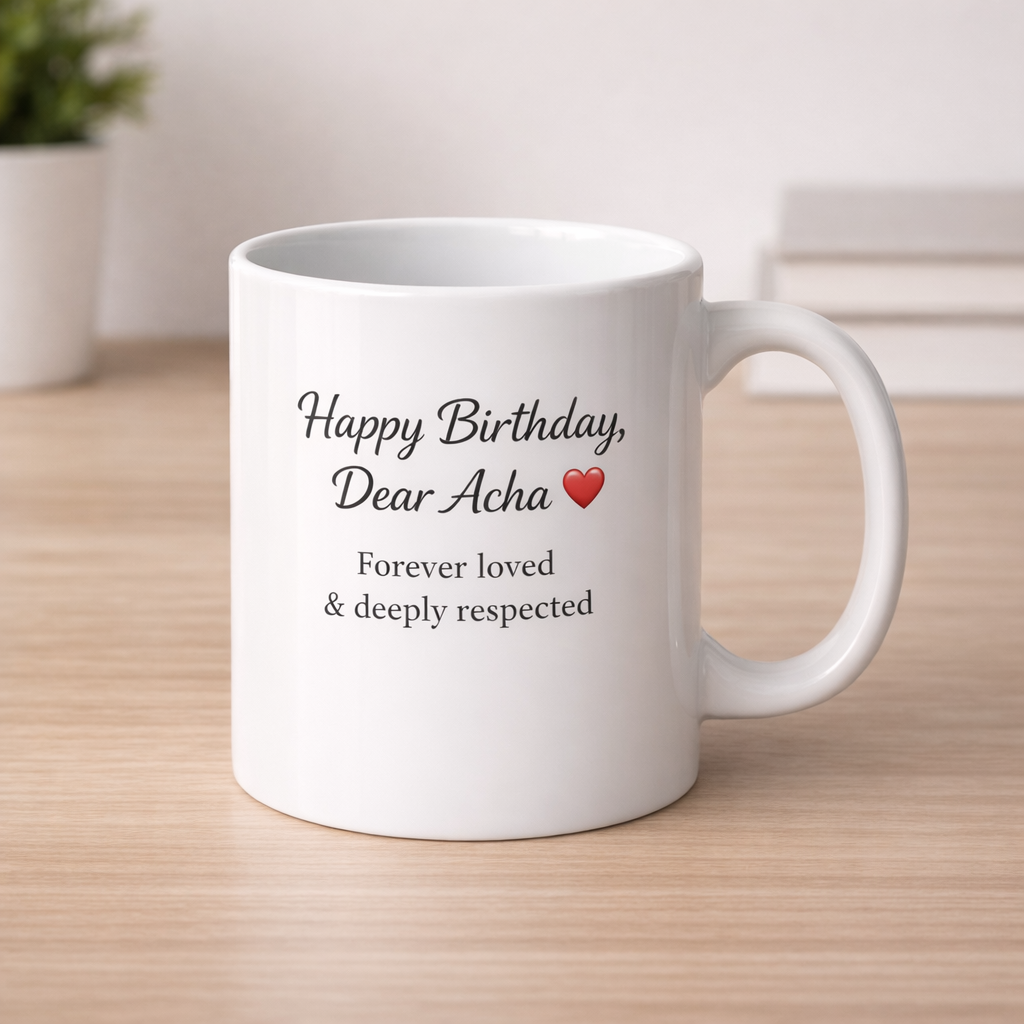 Birthday Mug for Acha